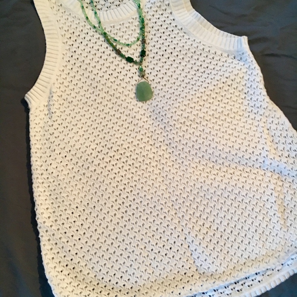 Banana Republic cotton sweater shell sleeveless